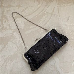 Black Sequin clutch